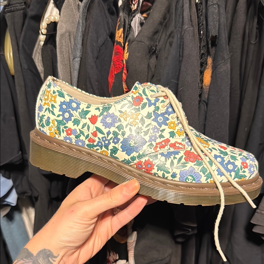 Dr. Martens Floral Lace-Up Shoes